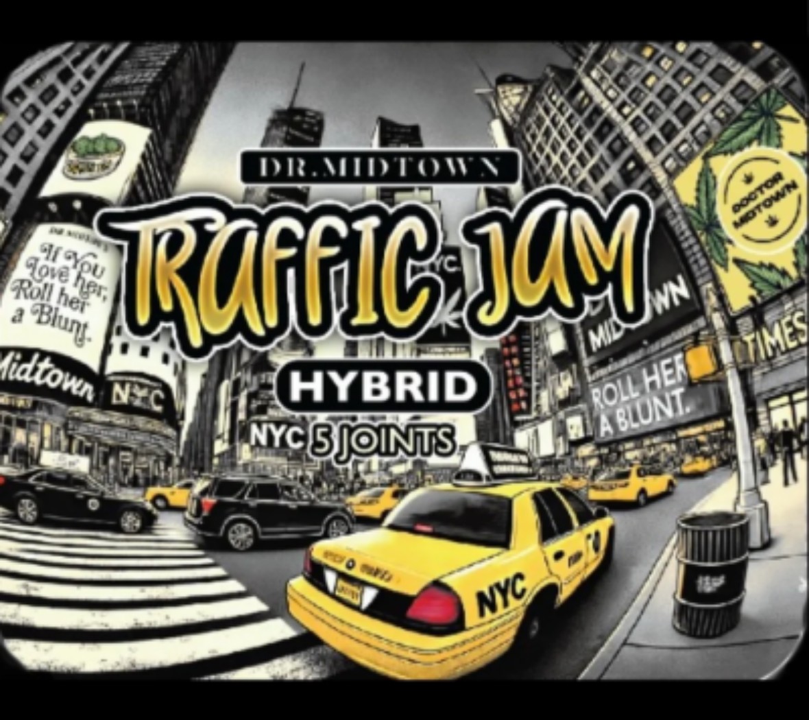Dr. Midtown Traffic Jam No.2 Tins Pre-Rolls 5-pack (Hybrid) 27.69% {3.5g}