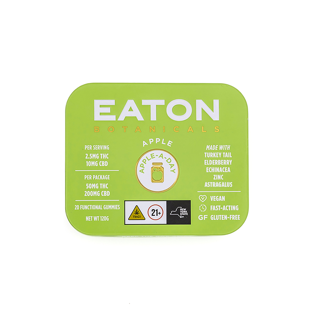 Eaton Botanicals Apple 4:1 Apple-A-Day Gummies 20-pack {50mg}