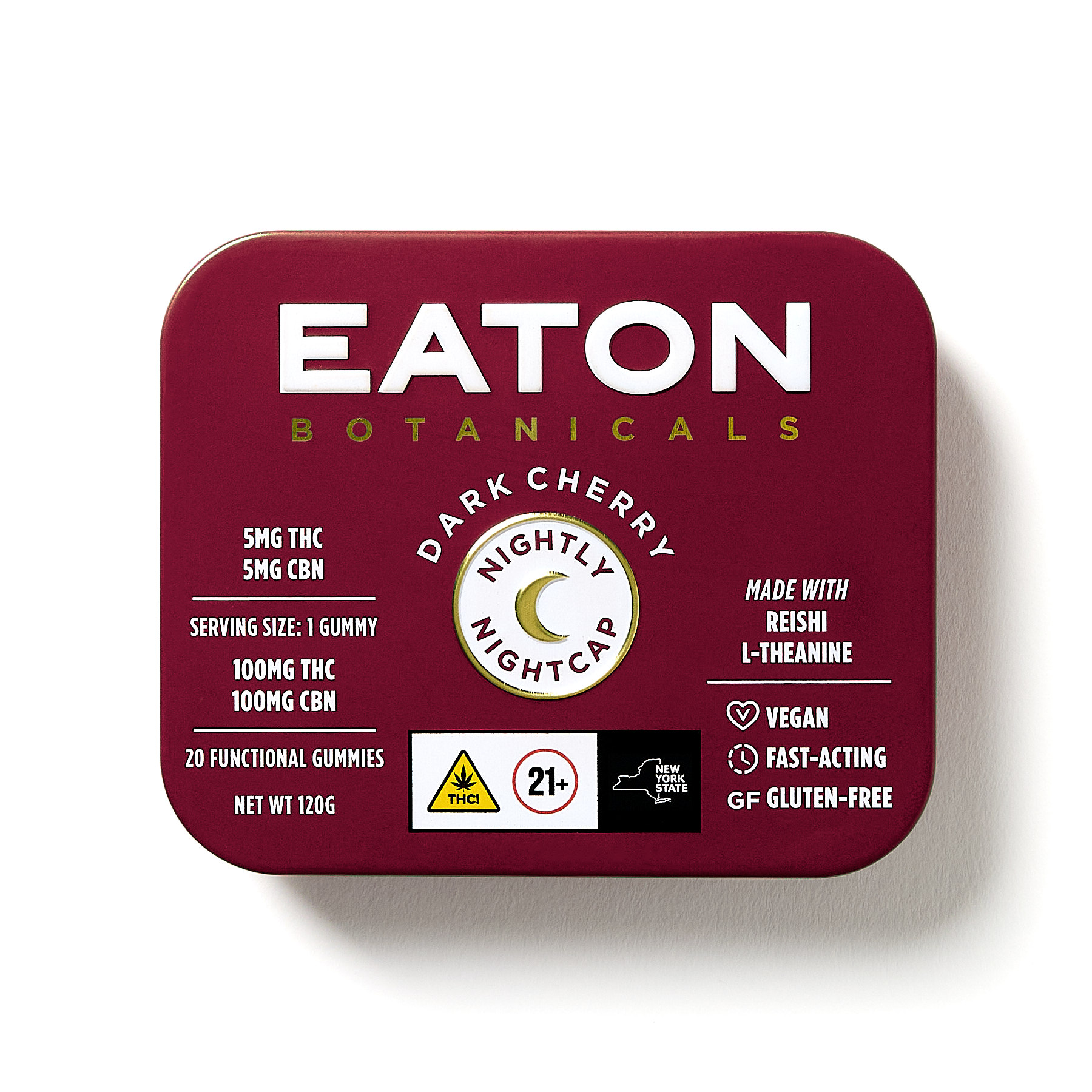 Eaton Botanicals Elderberry Nightly Nightcap Gummies 20-pack {100mg}