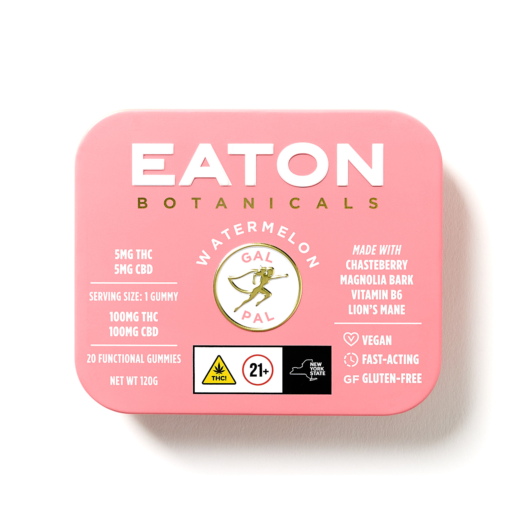 Eaton Botanicals Watermelon 1:1 Gal Pal Gummies 20-pack {100mg}