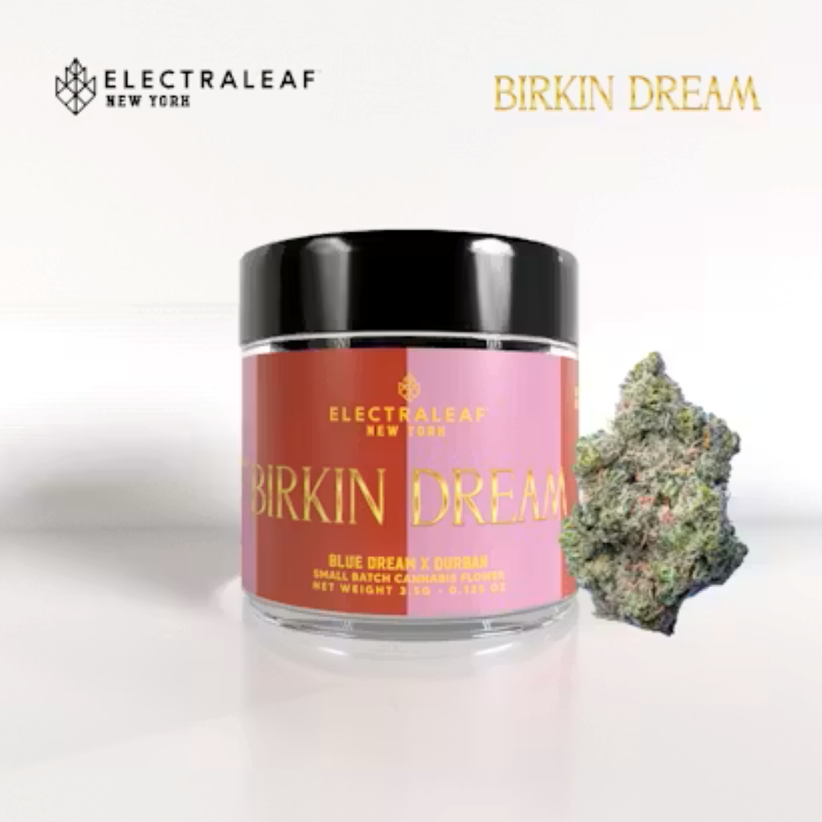 Electraleaf NY Birkin Dream Flower  (Hybrid Sativa) 26% {4.5g}