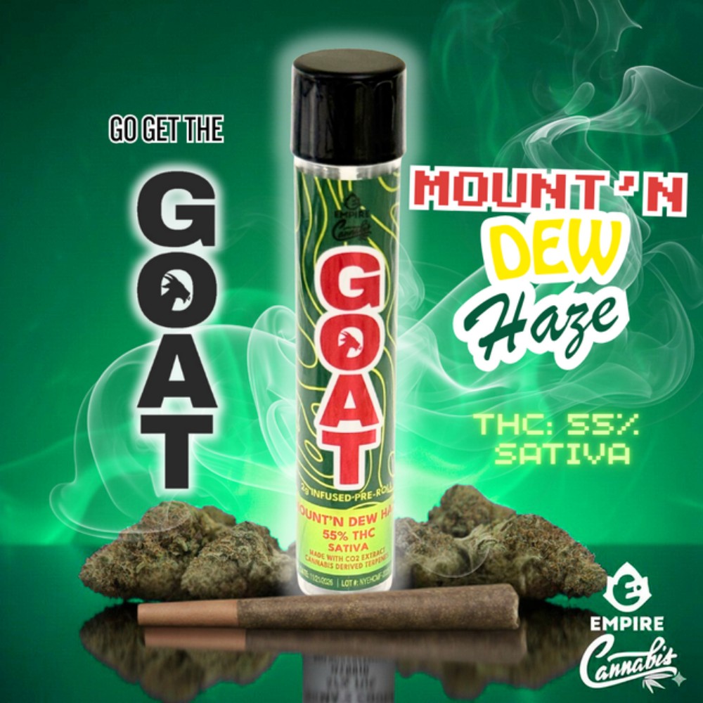 Empire Cannabis Mount'n Dew Haze Infused Pre-Roll (Sativa) 55% {2g}