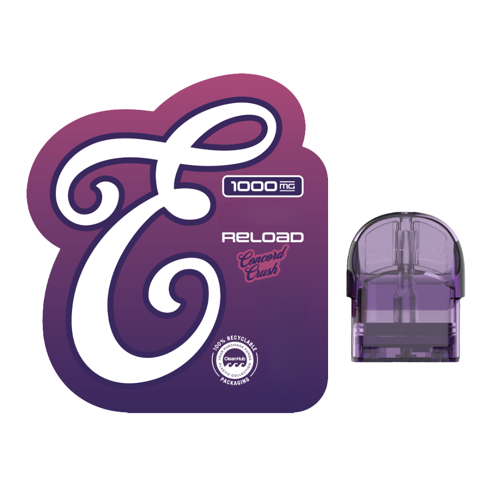 Eureka Concord Crush Fusion Reload Vape Pods  (Hybrid) 82.7% {1g}