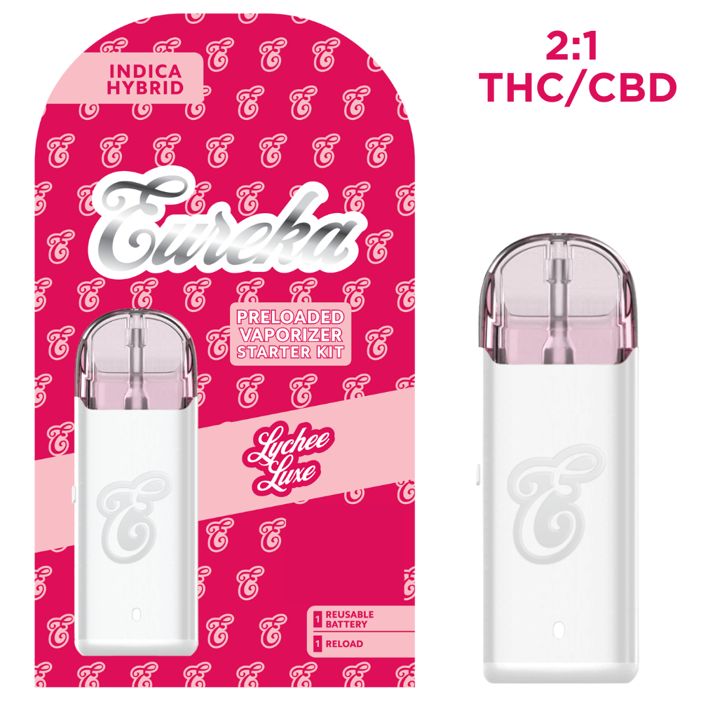 Eureka Lychee Luxe Starter Kit All-In-One Vapes  47% {1g}