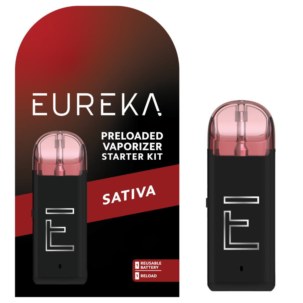Eureka Starter Kit All-In-One Vapes  (Sativa) 86% {1g}