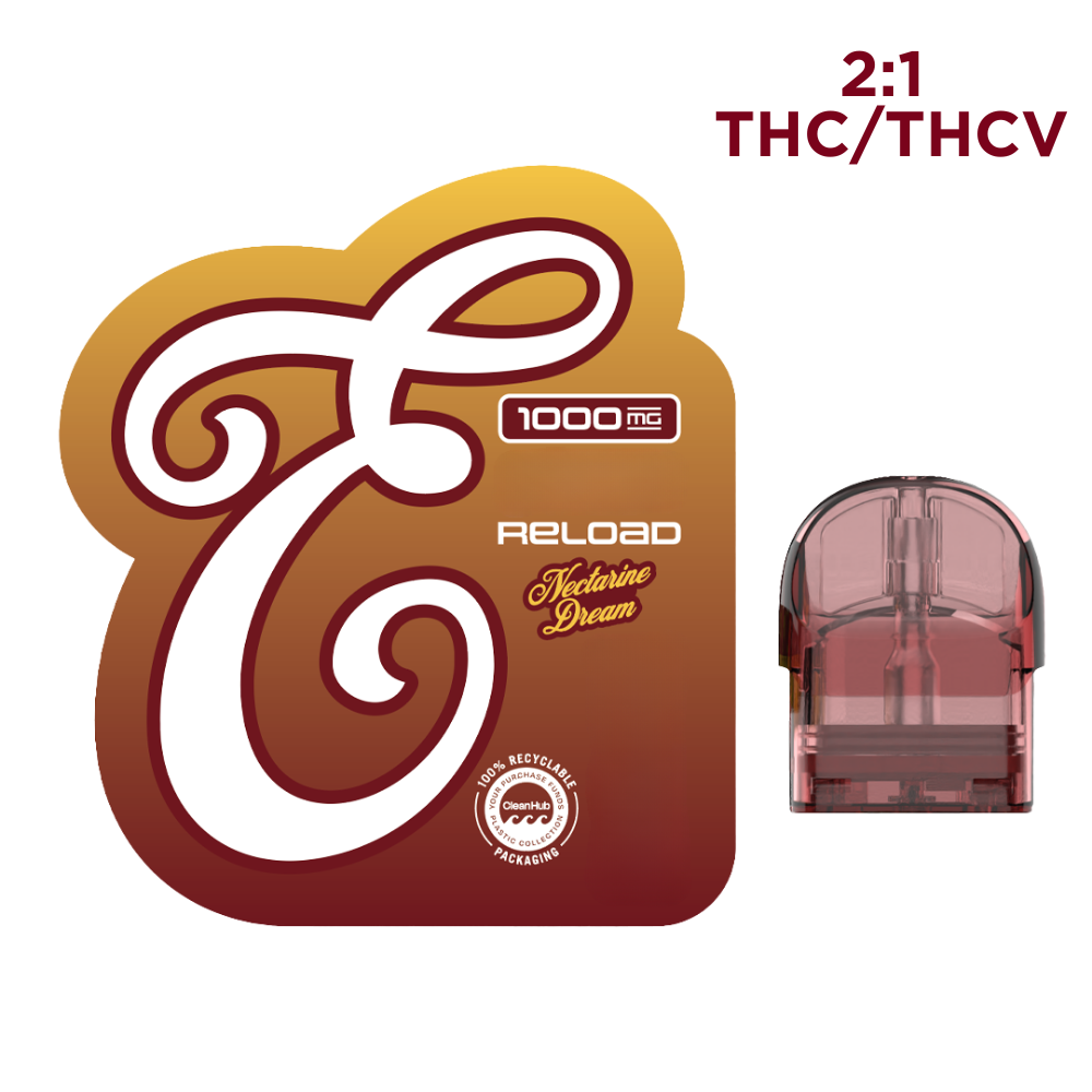 Eureka Nectarine Dream Fusion Reload Vape Pods  (Hybrid Indica) 57% {1g}