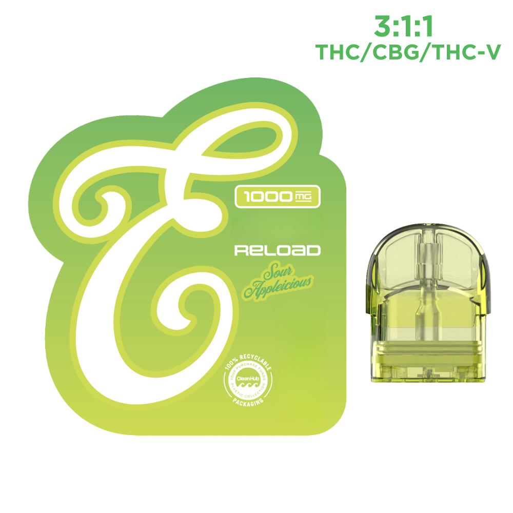 Eureka Sour Appleicious Reload Vape Pods  44% {1g}