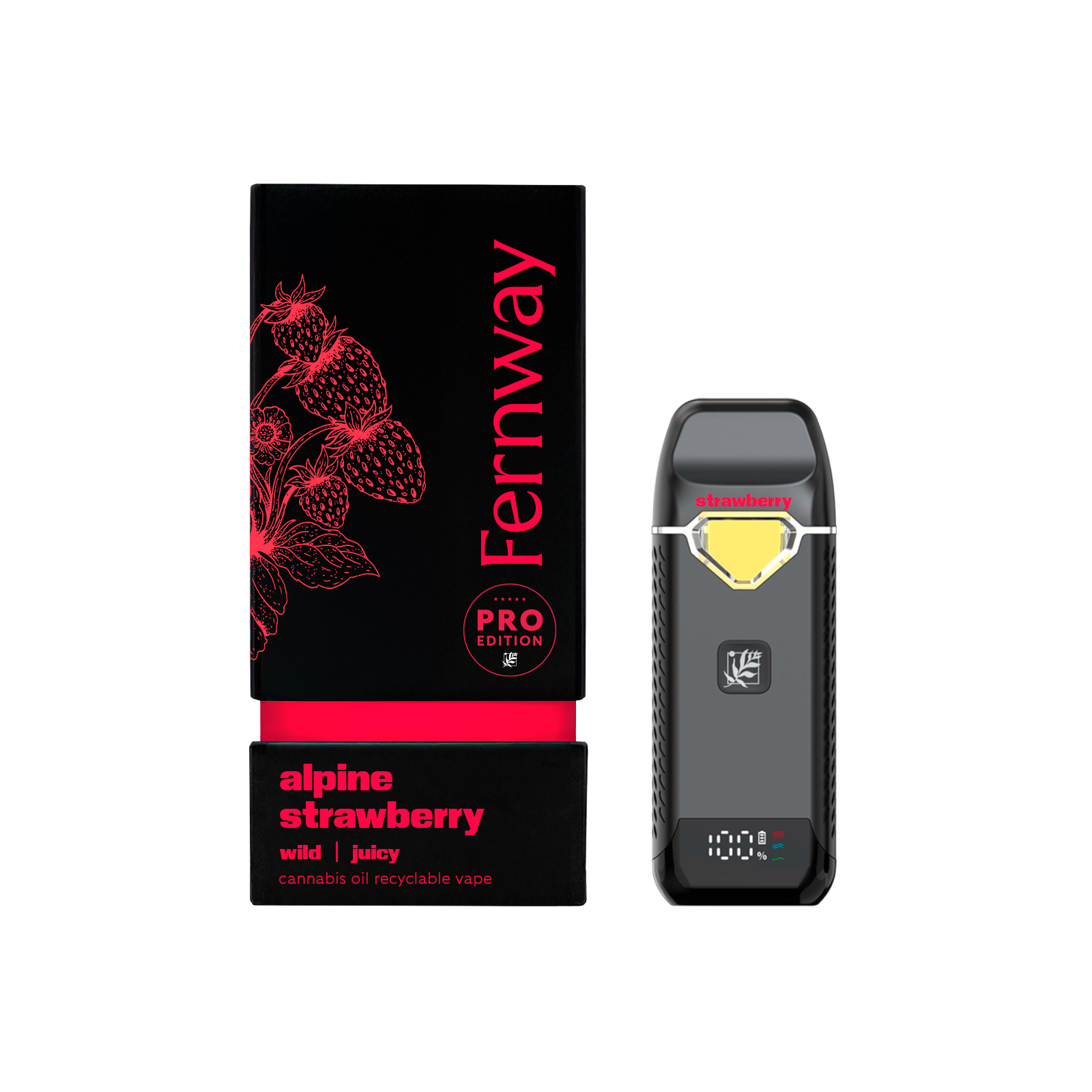 Fernway Alpine Strawberry All-In-One Vapes  (Hybrid) 89% {2g}
