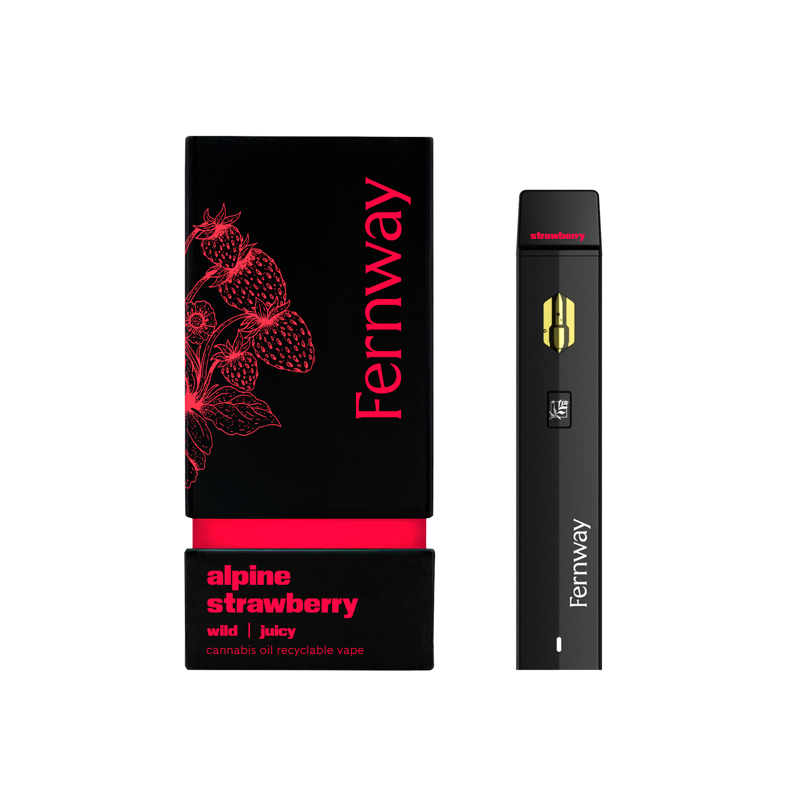 Fernway Alpine Strawberry All-In-One Vapes  (Sativa) 80.60% {1g}