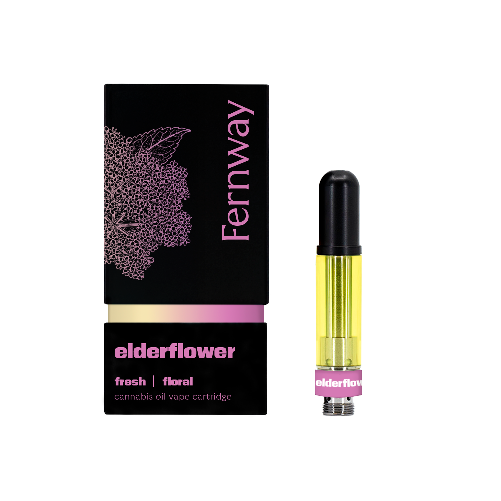 Fernway Elderflower Threaded Vape Cartridges  (Hybrid) 79% {1g}