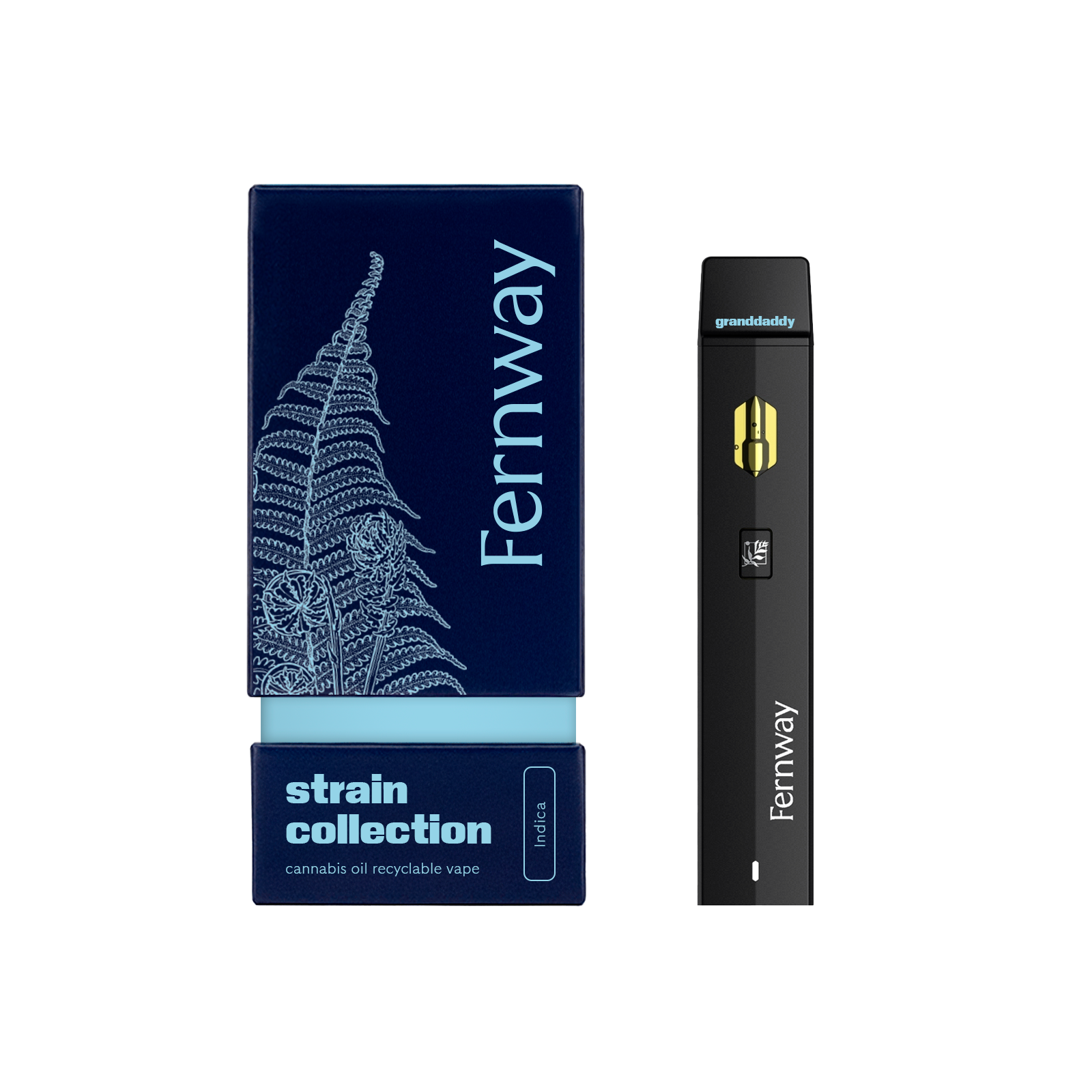 Fernway Grand Daddy Purple Disposable Vapes  (Indica) 81% {1g}