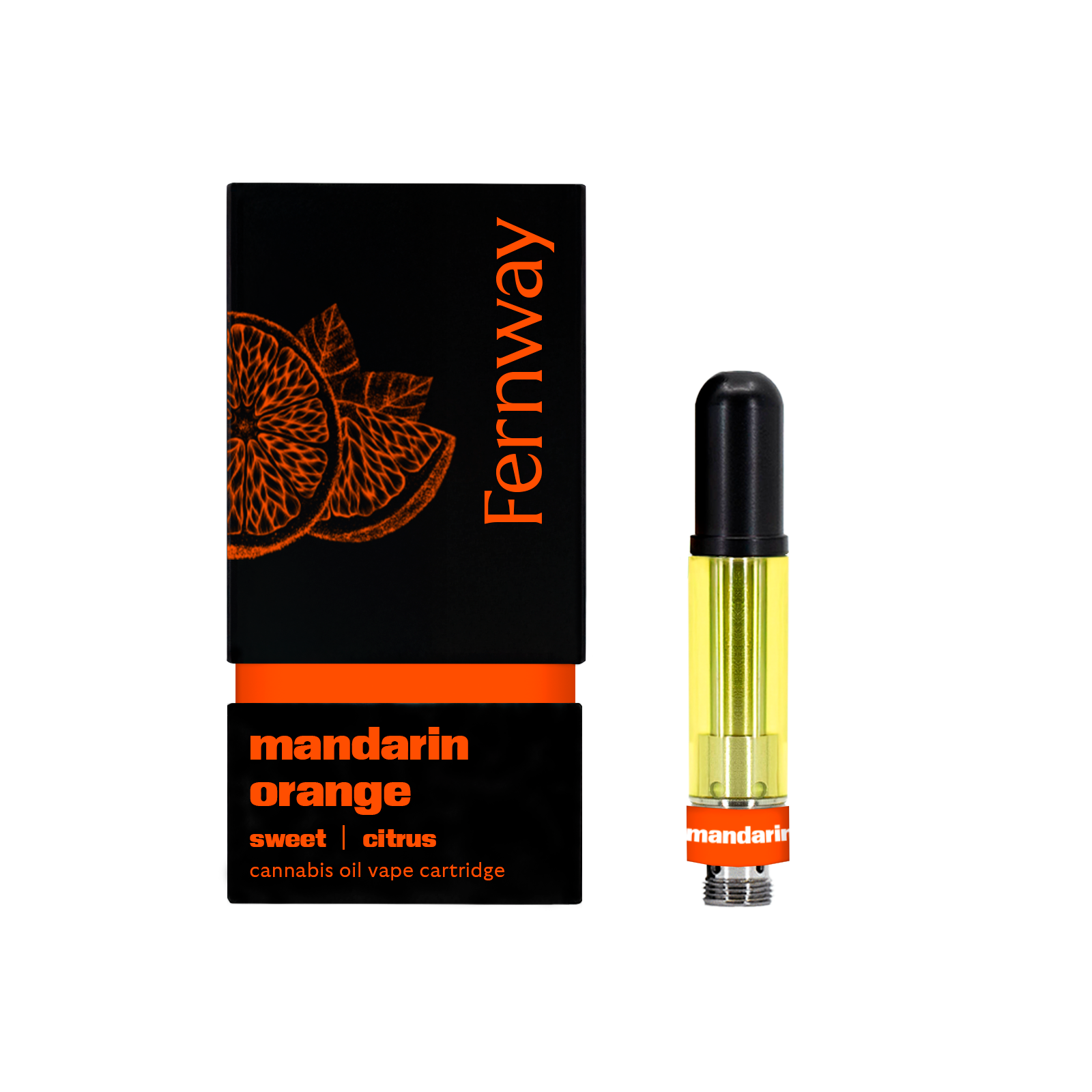 Fernway Mandarin Orange Cartridge Vape (Sativa) 92% {0.5g}