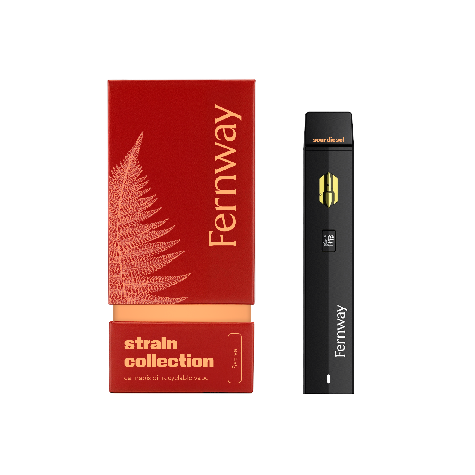 Fernway Sour Diesel Disposable Vapes (Sativa) 81% {1g}