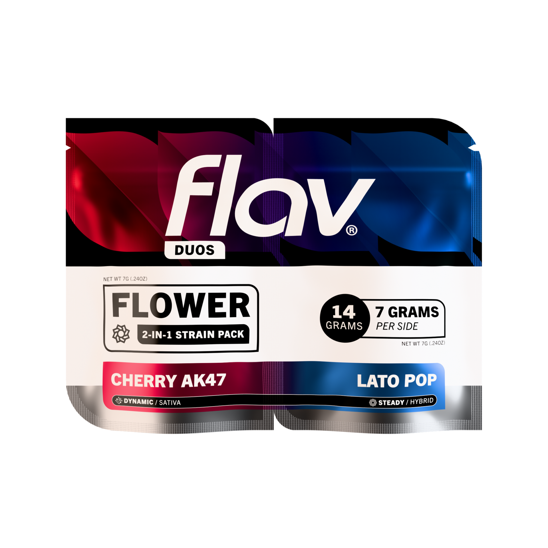 Flav Duo Cherry Ak 47 X Lato Pop Flower  (Hybrid Sativa) 25.22% {14g}