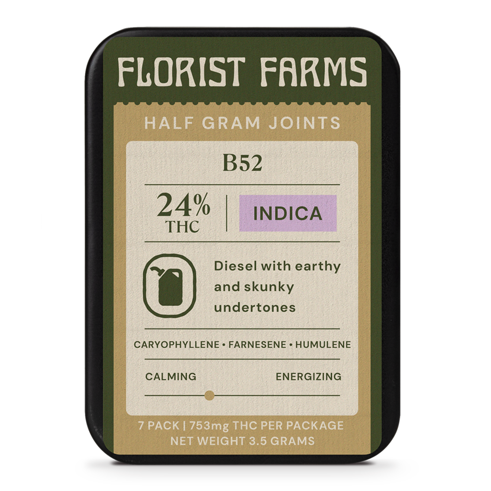 Florist Farms B52 Pre-Roll 7-pack (Indica) 24% {3.5g}