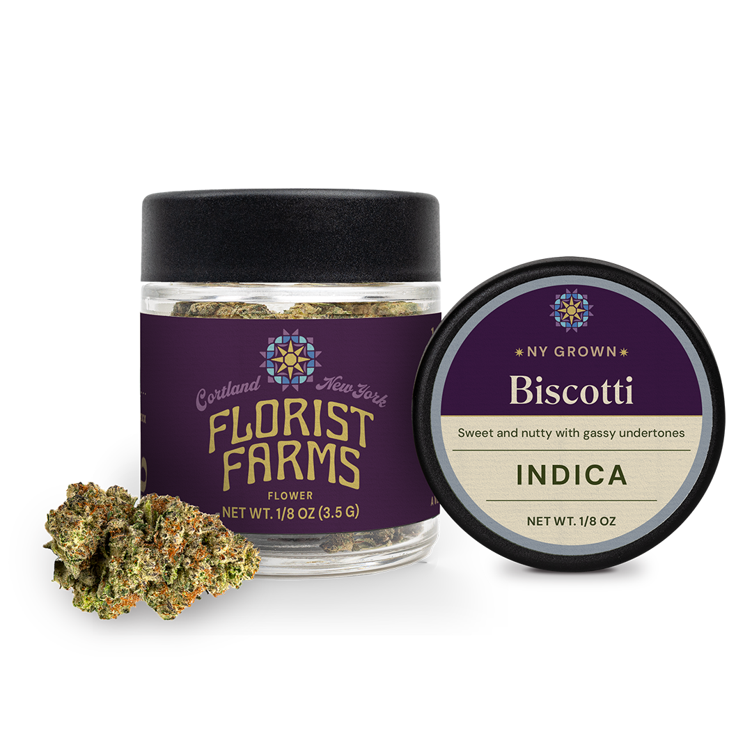 Florist Farms Biscotti Flower  (Indica) 37% {3.5g}