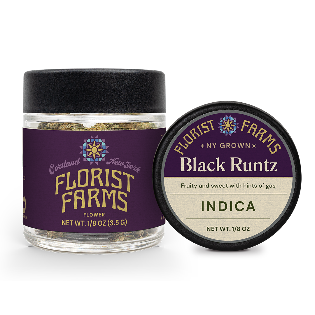 Florist Farms Black Runtz Flower  (Indica) 32% {3.5g}