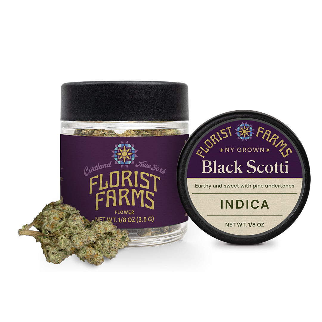 Florist Farms Black Scotti Flower (Indica) 21.8% {3.5g}