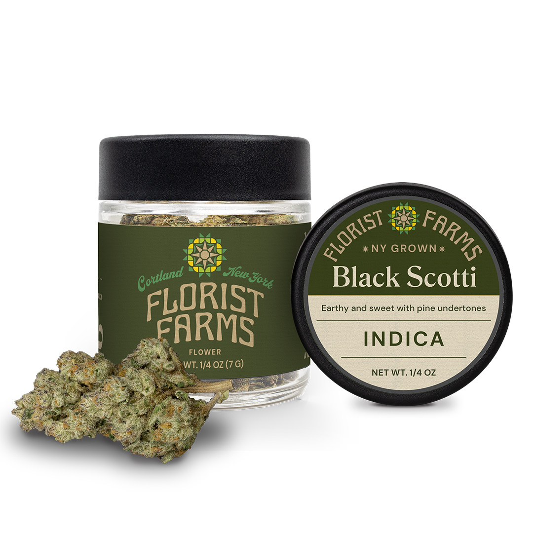 Florist Farms Black Scotti Flower  (Indica) 27% {7g}