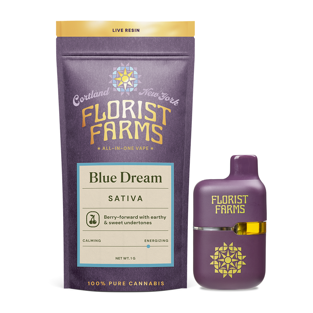 Florist Farms Blue Dream Live Resin All-In-One Vapes (Sativa) 76% {1g}