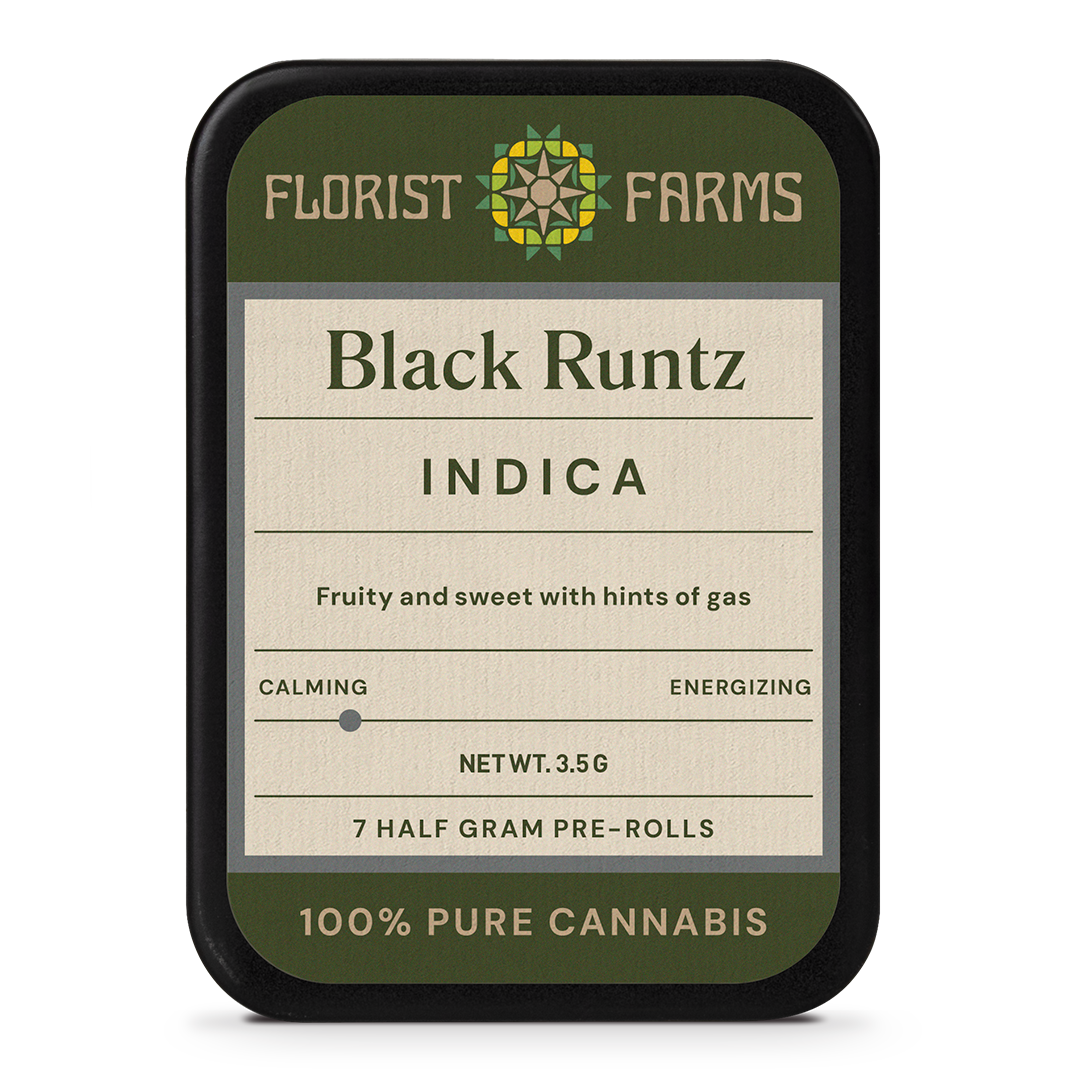 Florist Farms Black Runtz Pre-Rolls 7-pack (Indica) 20% {3.5g}