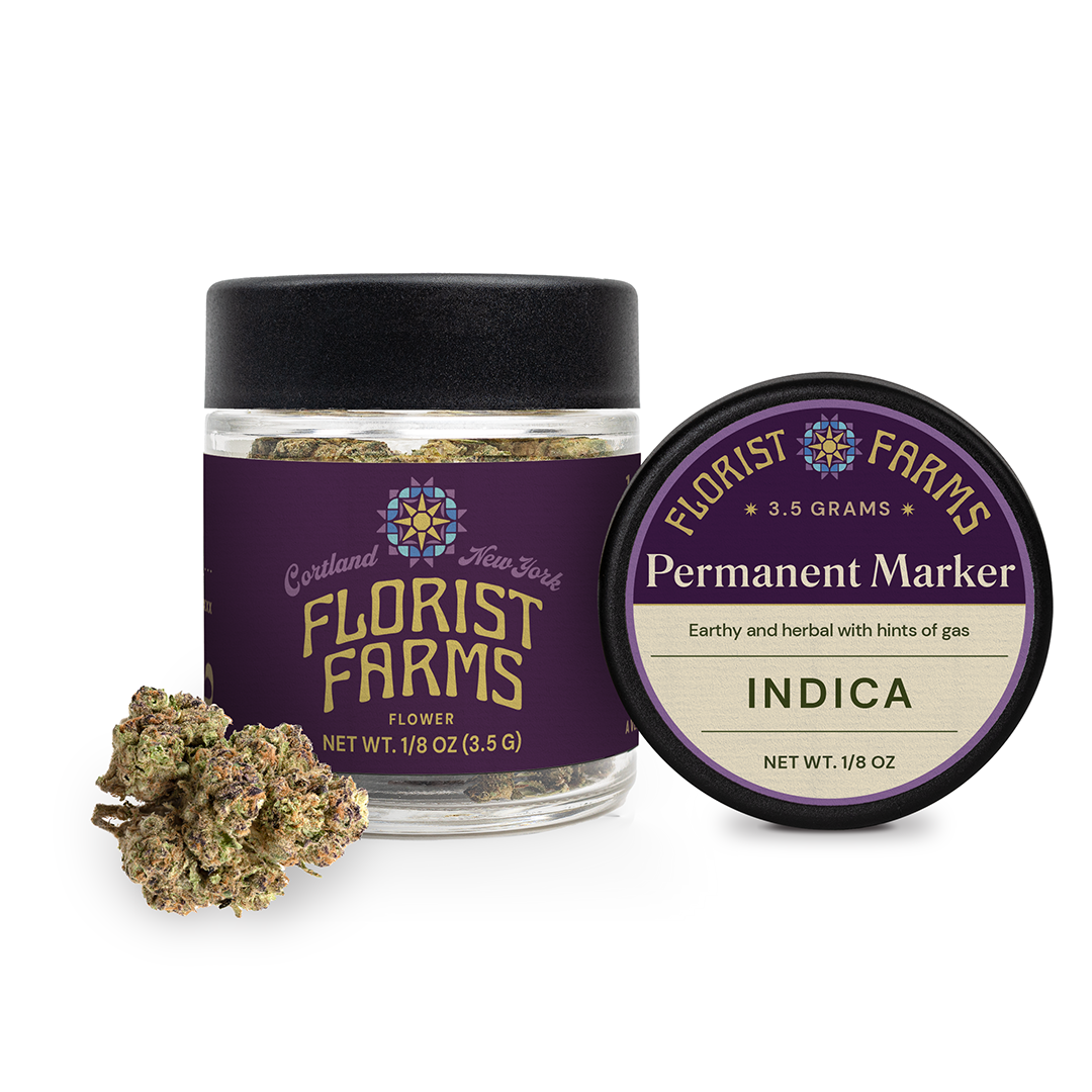 Florist Farms Permanent Marker Flower  (Hybrid Indica) 28% {3.5g}