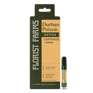 Florist Farms Durban Poison Cartridge Vape Sativa