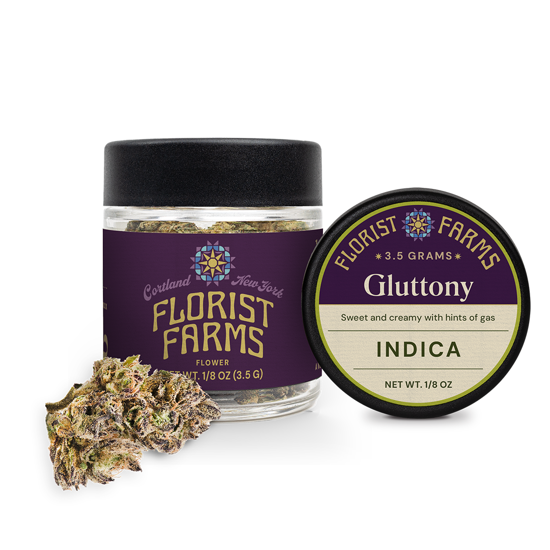 Florist Farms Gluttony Flower  (Indica) 25% {3.5g}