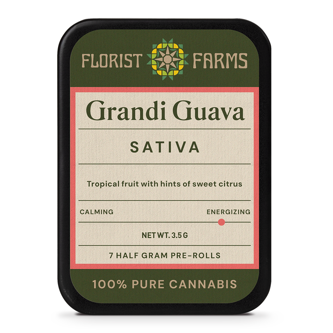 Florist Farms Grandi Guava Pre-Rolls 7-pack (Sativa) 21% {3.5g}
