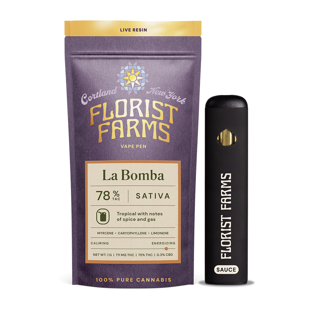 Florist Farms La Bomba Live Resin Sauce All-In-One Vapes (Sativa) {1g}