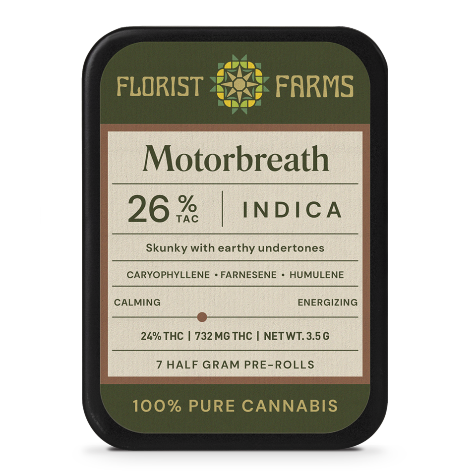 Florist Farms Motorbreath Pre-Roll 7-pack (Indica) {3.5g}