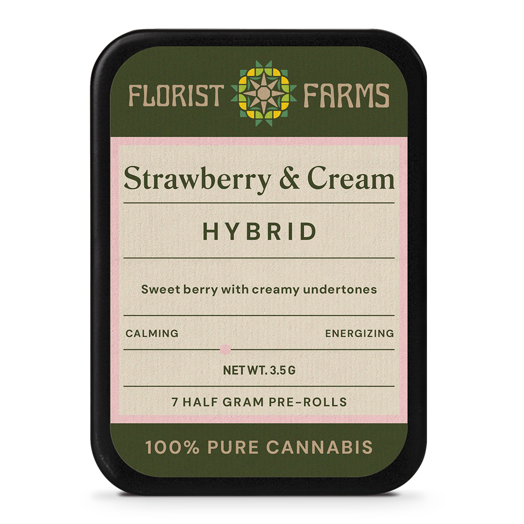 Florist Farms Strawberry Cream Pre-Rolls 7-pack 22% {3.5g}