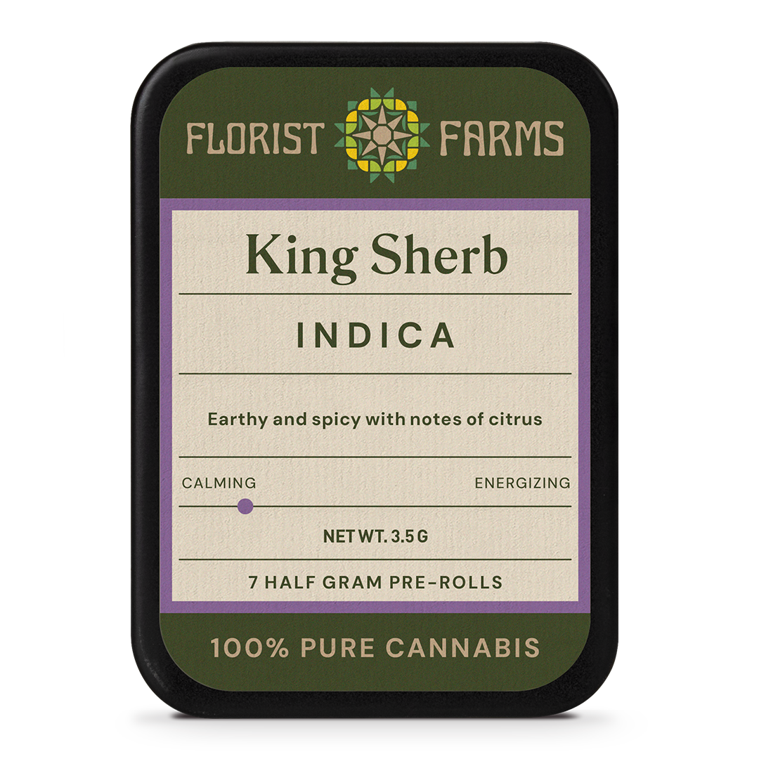 Florist Farms King Sherb Pre-Rolls 7-pack (Indica) 25% {3.5g}