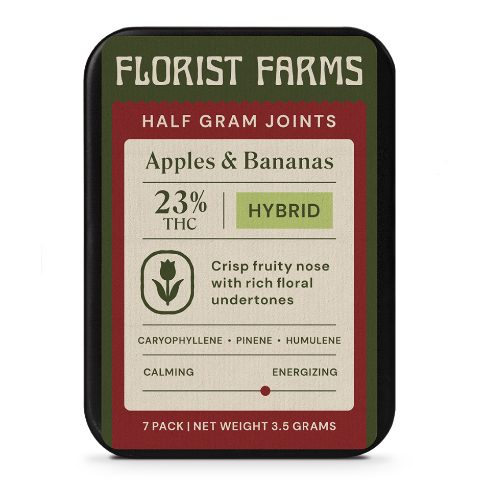 Florist Farms Pre Rolls Hybrid Apples Bananas 7pk 3 5g