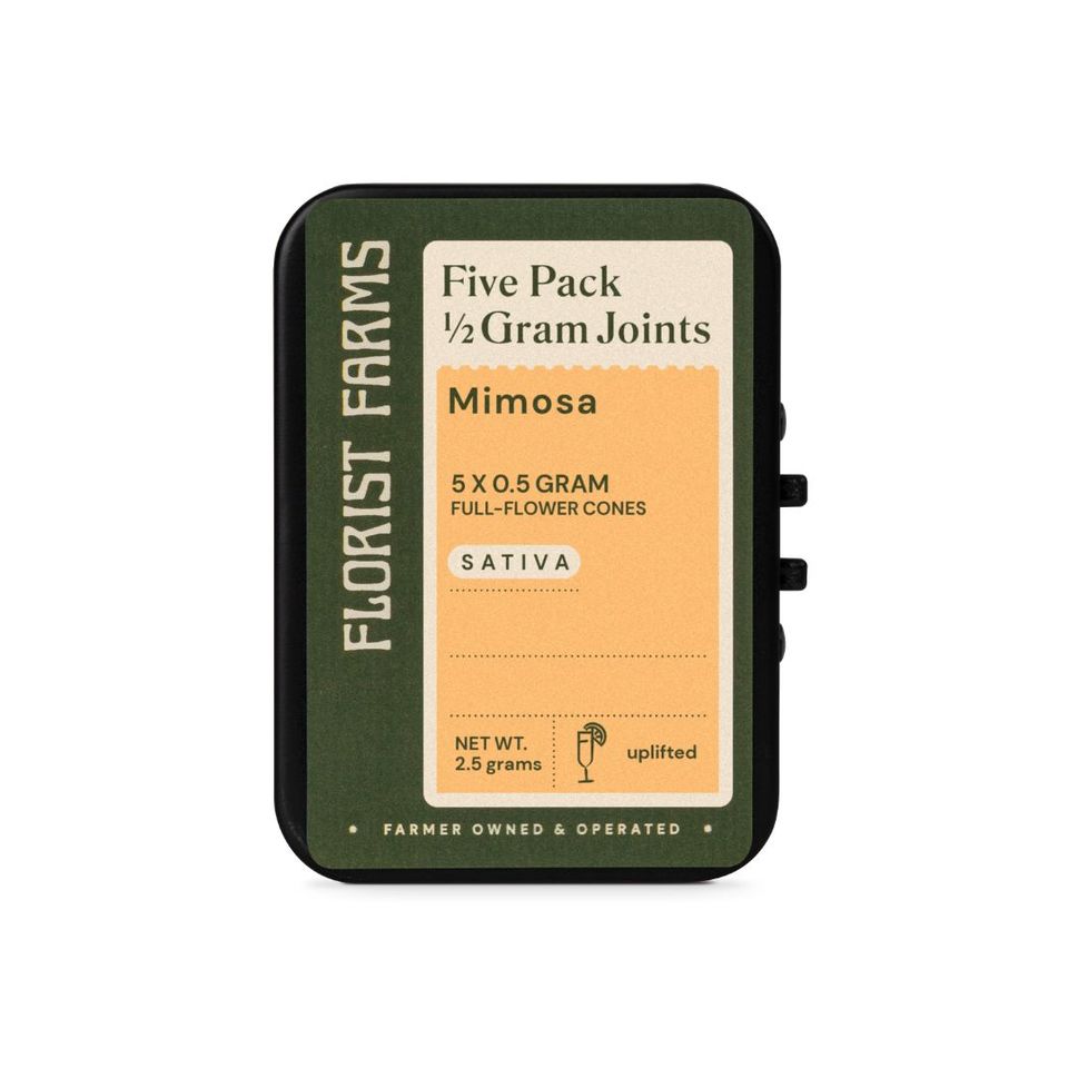 Florist Farms Mimosa Joint Pre-Roll 5-pack (Sativa) 21.6% {2.5g}