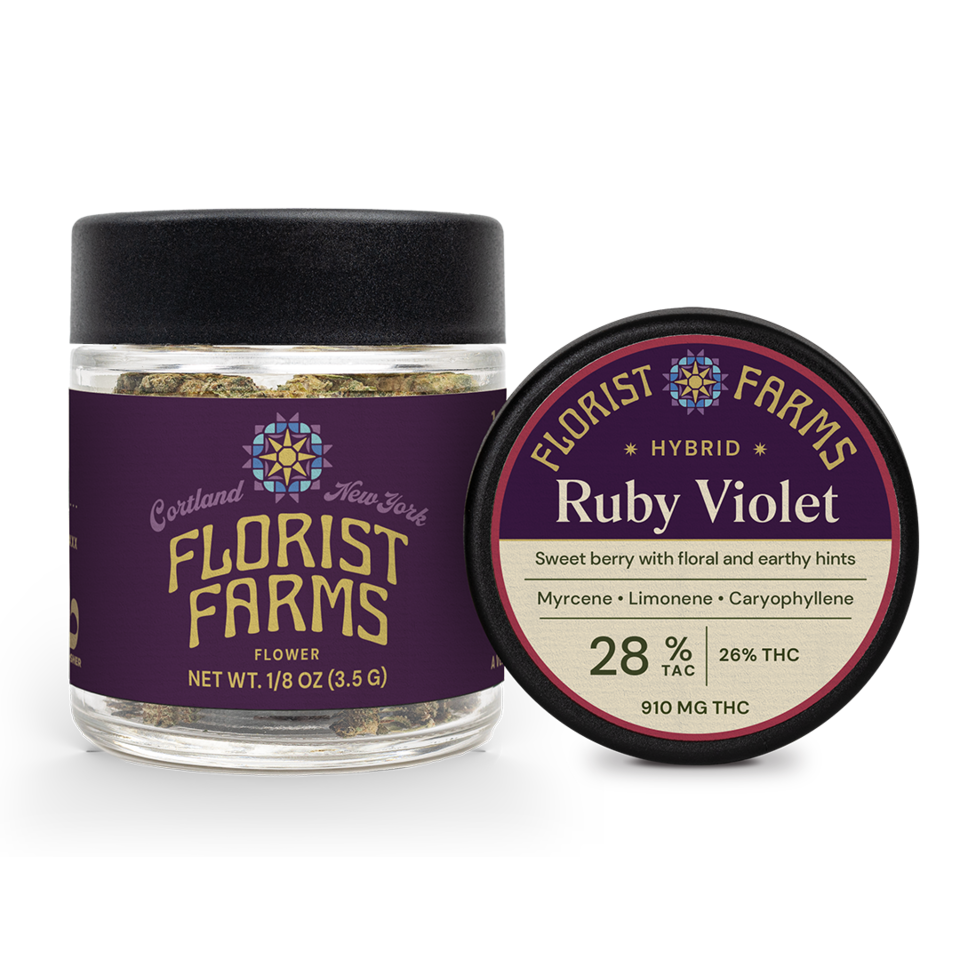 Florist Farms Ruby Violet Flower (Hybrid) 28% {3.5g}