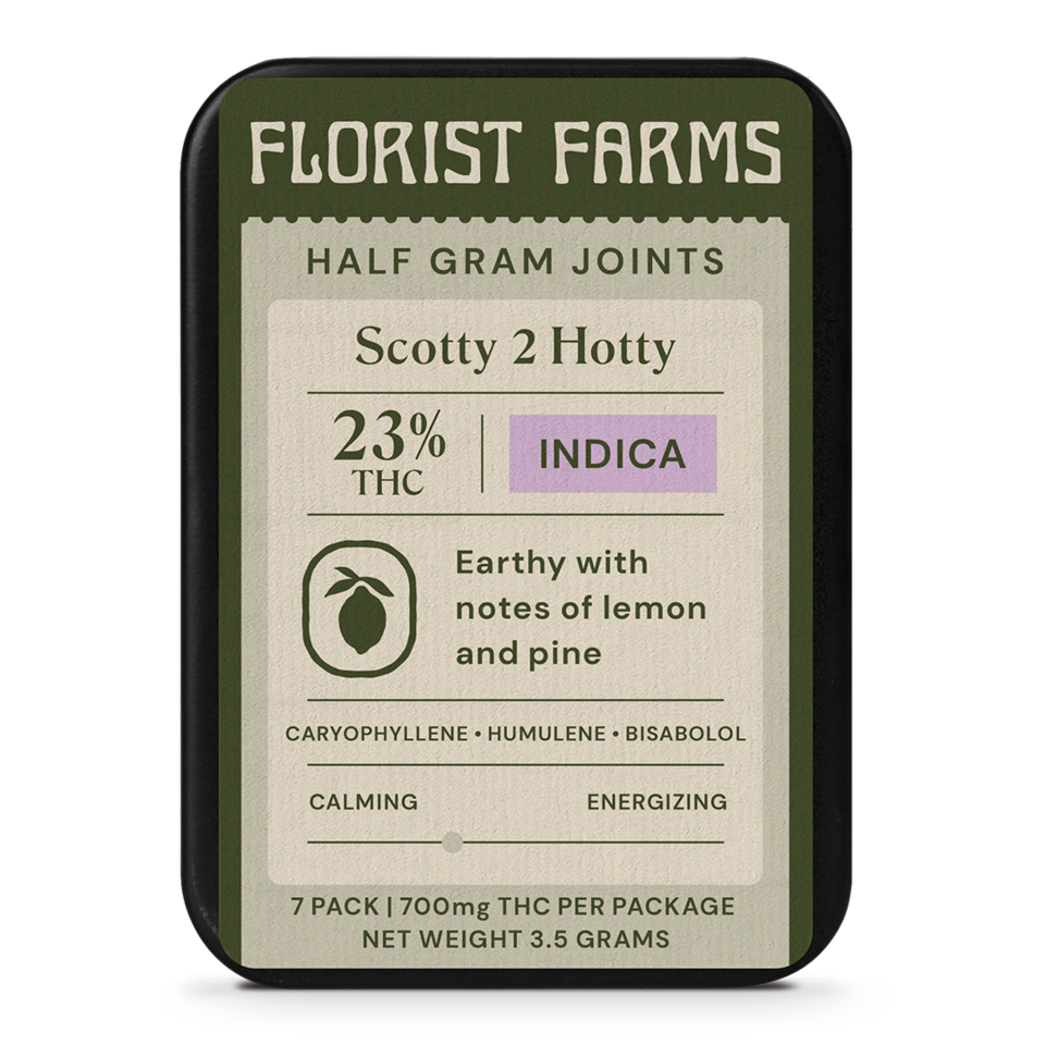 Florist Farms Scotty 2 Hotty Pre-Roll 7-pack (Indica) 25% {3.5g}