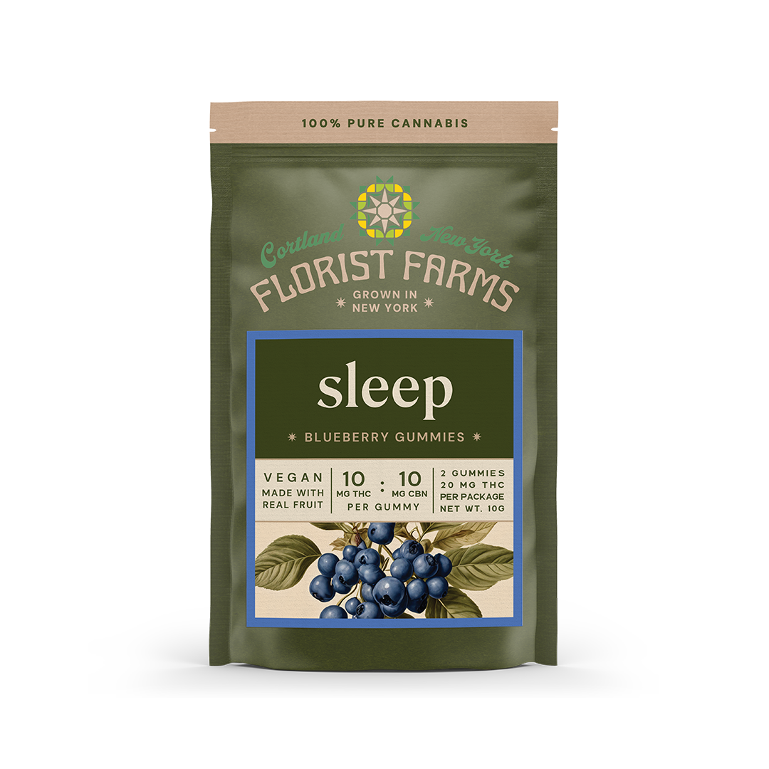 Florist Farms Blueberry Gummies 2-pack (Indica) {20mg}