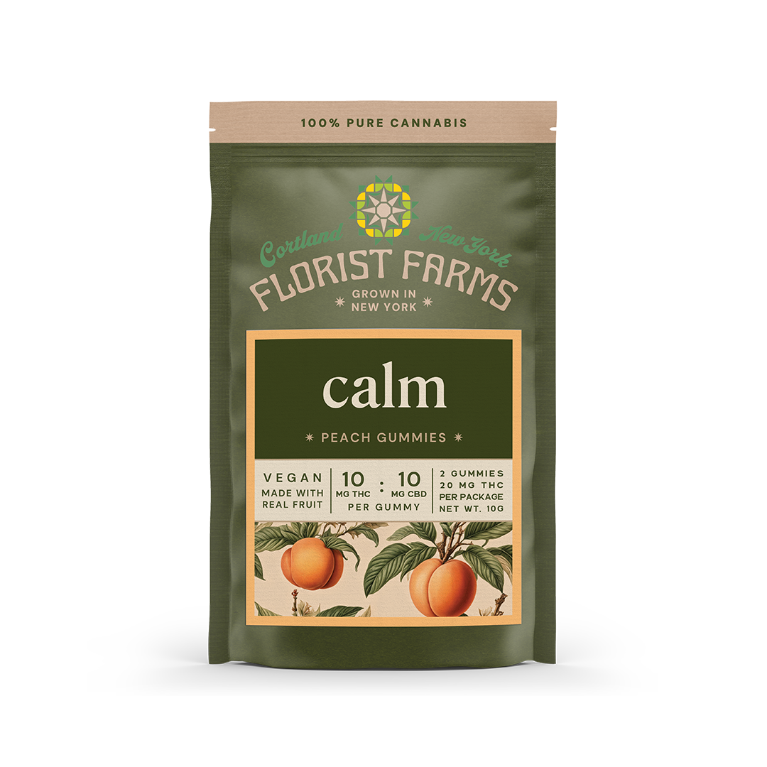 Florist Farms Peach Gummies 2-pack (Hybrid) {20mg}