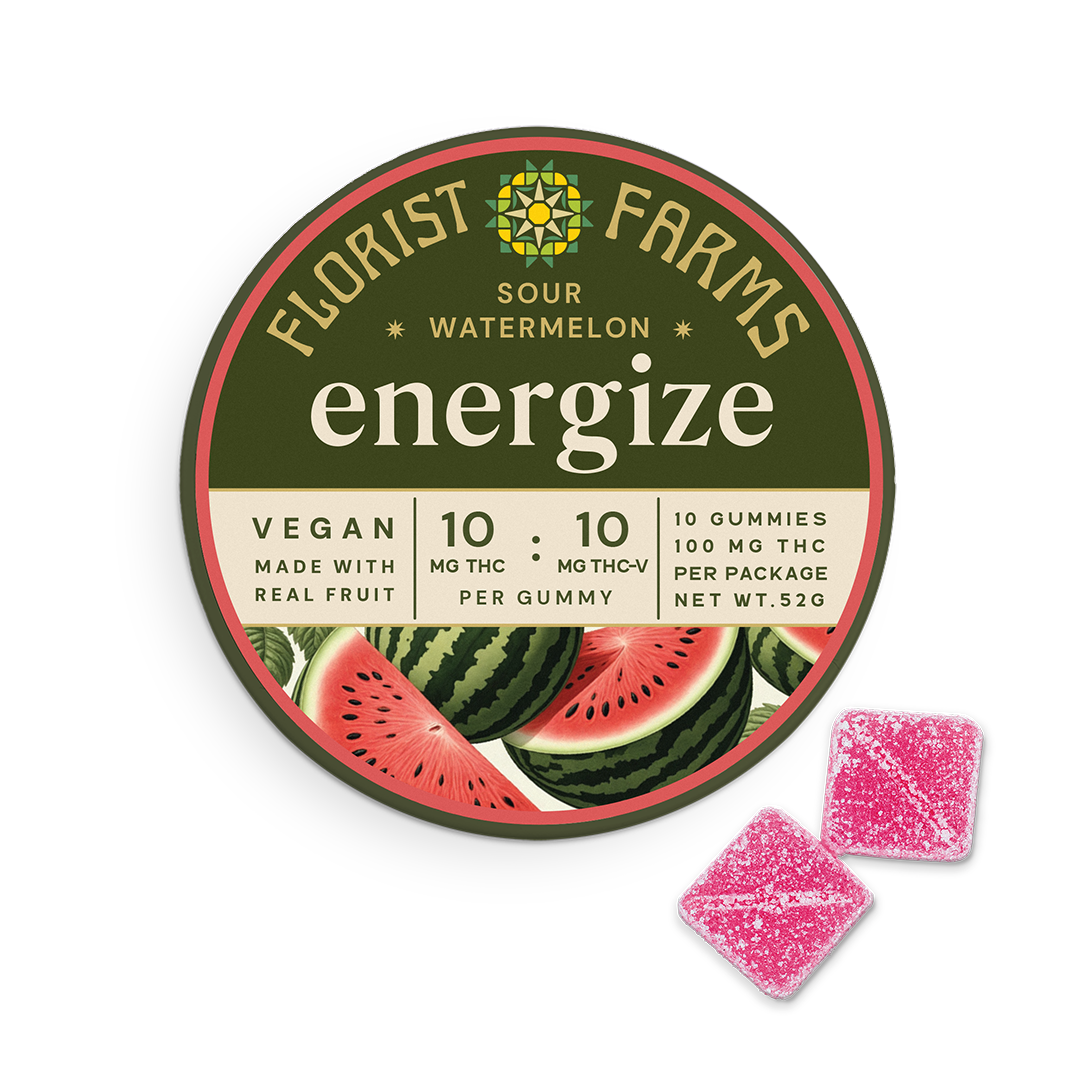 Florist Farms Sour Watermelon Edibles 10-pack (Hybrid) {100mg}