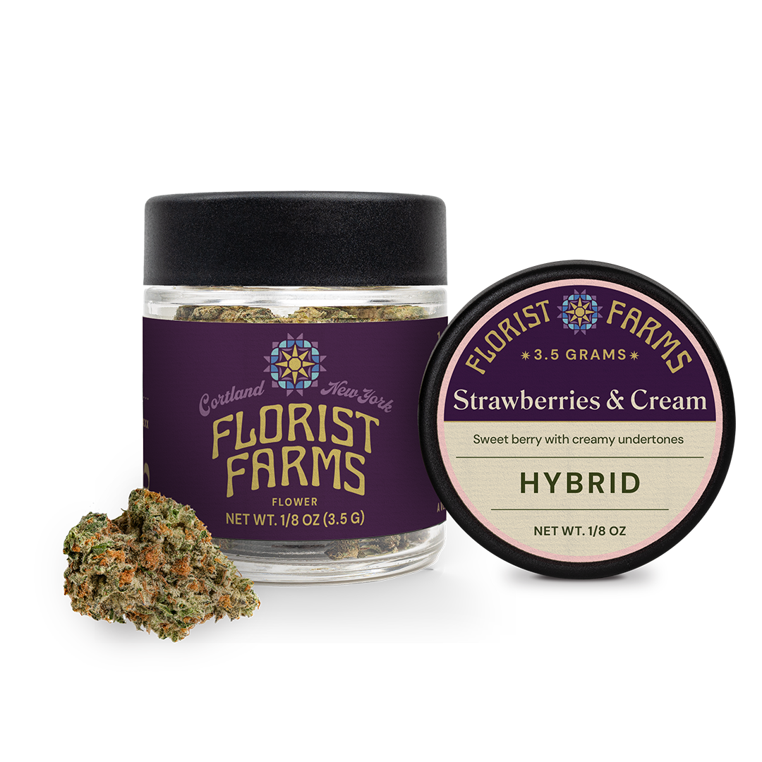 Florist Farms Strawberries and Cream 3.5g Flower  (Hybrid) 25% {3.5g}