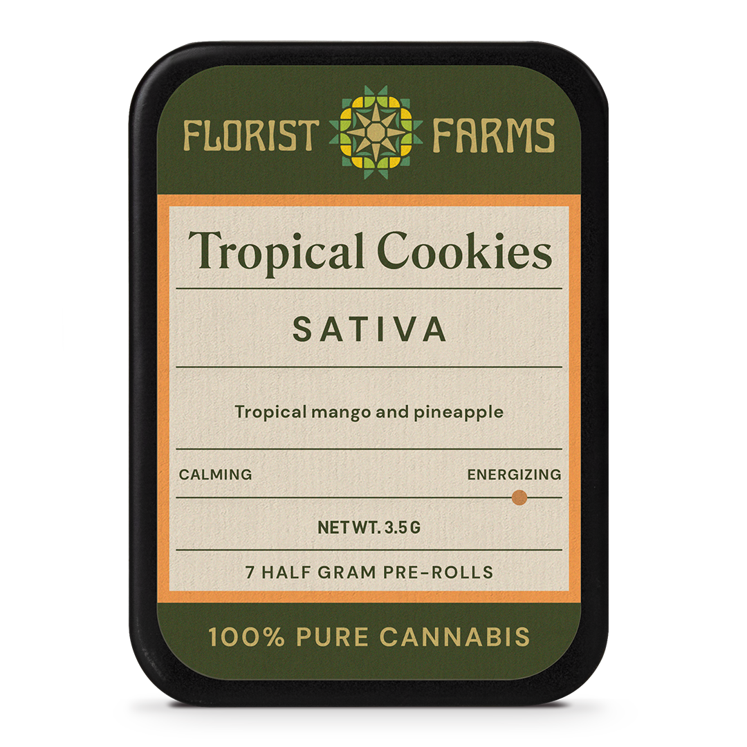 Florist Farms Tropical Cookies Pre-Rolls 7-pack (Sativa) 25% {3.5g}