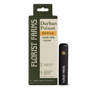 Florist Farms Vapes Durban Poison Rechargeable Vape 1 Gram