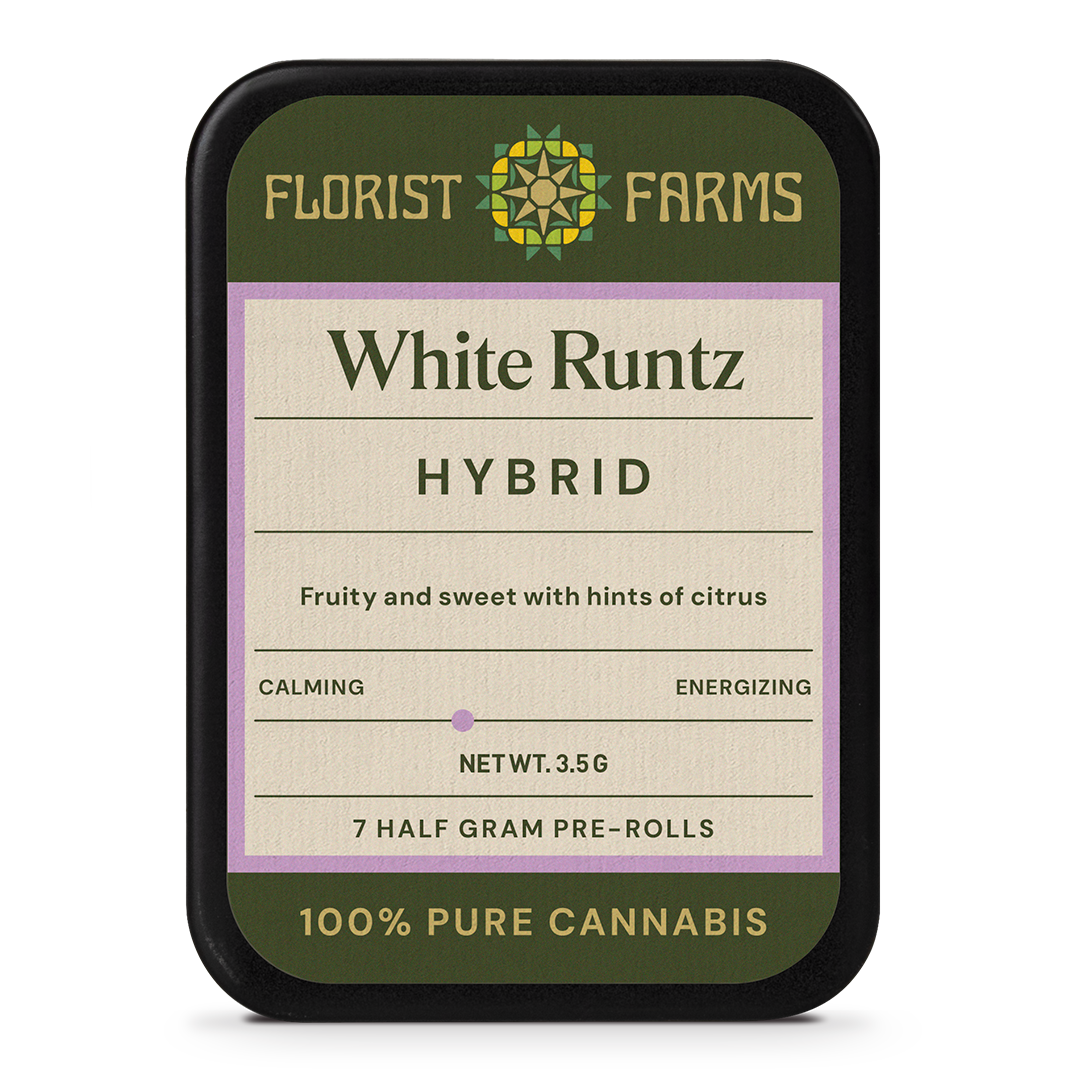 Florist Farms White Runtz Pre-Roll 7-pack (Sativa) 25% {3.5g}