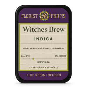 Florist Farms Witches Brew Live Resin Infused Pre Rolls 5 Pack Indica 58 2