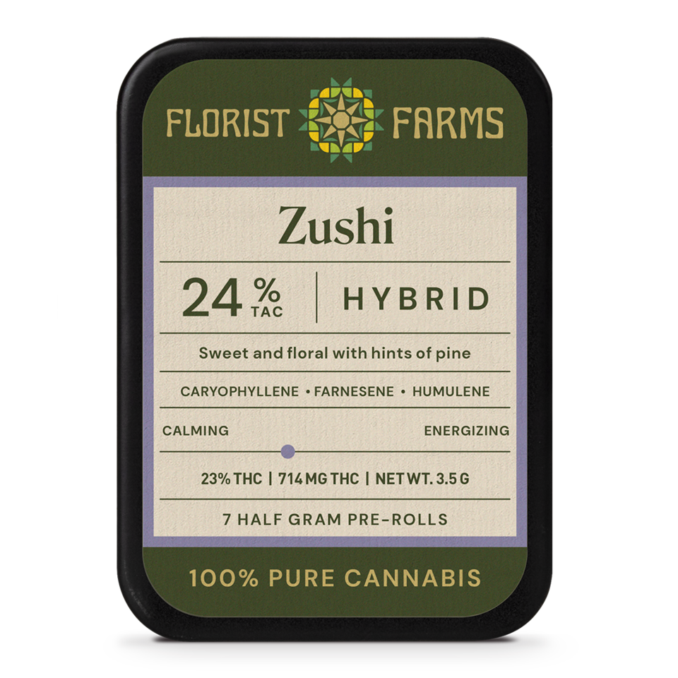 Florist Farms Zushi Pre-Roll 7-pack (Hybrid) 24% {3.5g}