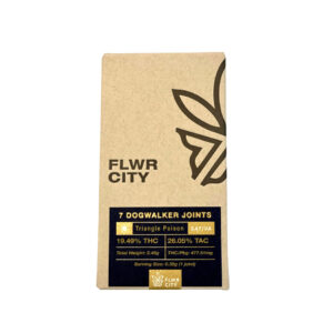 Flwr City Pre Roll Joints 7 Pack Dogwalker Triangle Poison Sativa