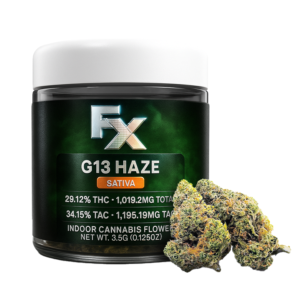FX G13 Haze Flower  (Sativa) 29% {3.5g}