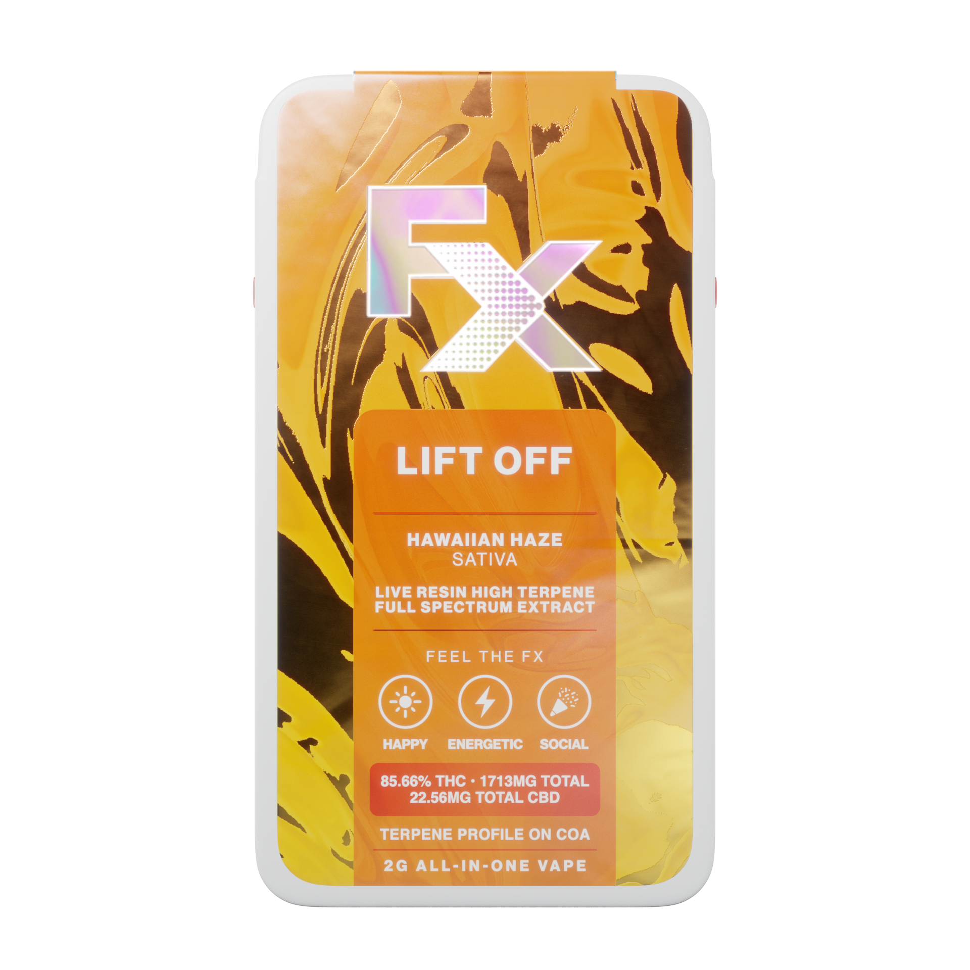 FX Hawaiian Haze Disposable Vapes  (Sativa) 85% {2g}