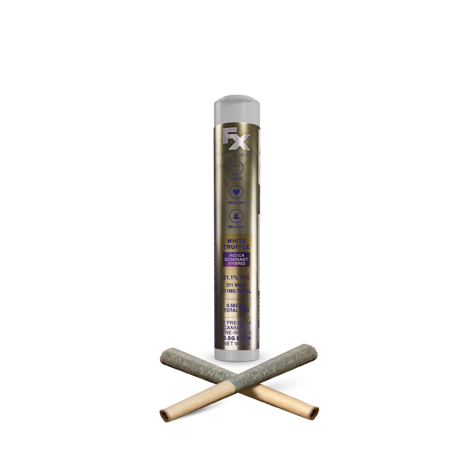 FX White Truffle Pre-Rolls 2-pack (Indica) 21% {1g}